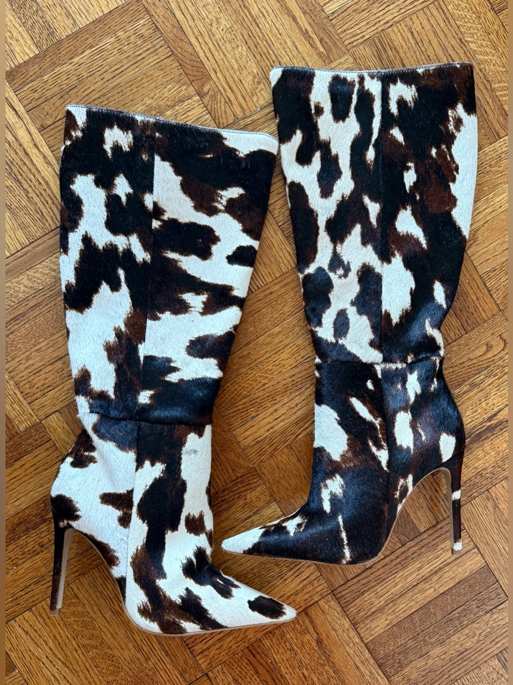 NEW Steve Madden Nitro Genuine Calf Hair Knee High Boot
